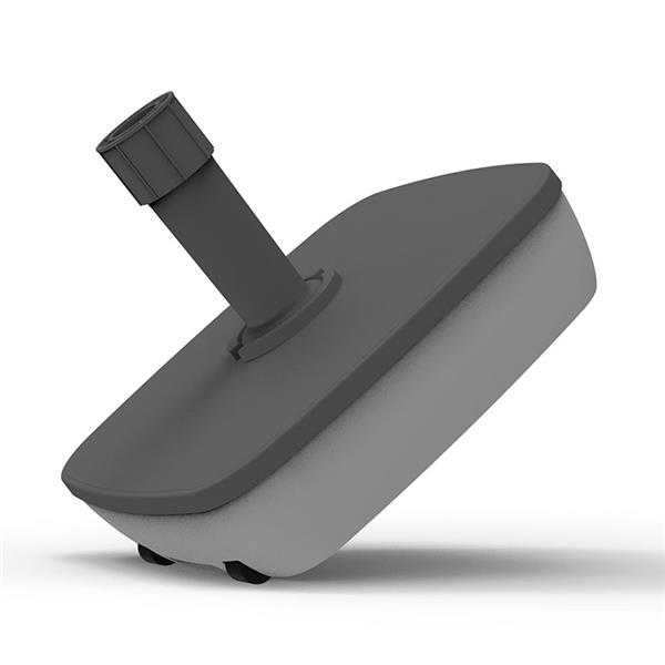 Base de parasol cuadrada rellenable 25 l. Con ruedas gris