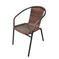 CADIRA NORI MARRO XOCOLATA APILABLE ACER GRIS ANTRACITA + FIBRA SINTETICA TRENADA 