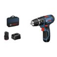 ATORNILLADOR AMB PERCUTOR BOSCH GSB12V-15 2 BATERIES 2Ah MALETI LONA * OFERTA 6/23* 