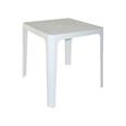 TAULA APILABLE 70x70 BEACH BAR BLANCA PROTECCIO UV FORAT PARASOL 4,75KG